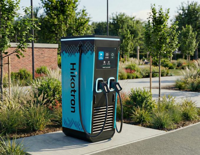 Hikotron battery-buffered DC fast charger